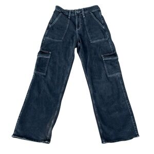 HOLLISTER CALIFORNIA HIGH RISE VINTAGE BAGGY GRAY PANTS SIZE W26/L31